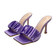 Hottest sandals of the season!! All-match style with high heel…. TOP QUALITY！！！ Colors: Black, purple, pink. Free Shipping. Hot Sandals, Champagne Shoes, Trendy Heels, How To Stretch Boots, Leather Slippers, Womens Knee High Boots, Slipper Sandals, High Heels Stilettos, Up Shoes