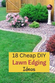 Get started on your garden journey today with our beginner tips! 🌿 #GardenJourney #BeginnerGarden Garden Edging Ideas Cheap, Lawn Edging Ideas, Easy Landscaping Front Yard, Lawn Borders, Curb Appeal Landscape, Front Lawn Landscaping, Cheap Landscaping Ideas, Cozy Garden, Lawn Design