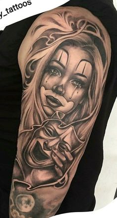 Black And Grey Tattoos For Men, Chicanas Tattoo, Chicano Art Tattoos, Full Sleeve Tattoos