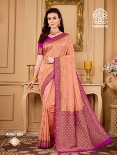 Product Name = Designer Dola Silk Women's Saree Color - Peach & Pink  Length - 6.30  Meter Contains - blouse piece incluced  Fabric - Dola Silk Care Instruction - Dry clean Note - Please contact us for any query . Peach Zari Work Saree For Navratri, Peach Semi-stitched Saree For Navratri, Peach Anarkali Blouse With Pallu, Traditional Peach Blouse Piece With Traditional Drape, Semi-stitched Blouse Piece With Pallu In Peach, Traditional Semi-stitched Peach Saree, Peach Blouse Piece With Pallu For Navratri, Peach Unstitched Blouse Traditional Wear For Diwali, Bollywood Style Peach Traditional Wear With Unstitched Blouse