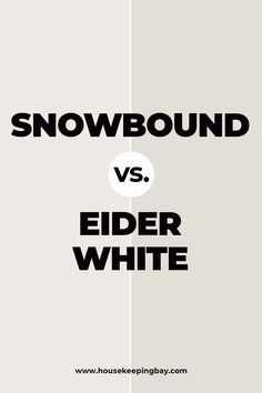 two black and white images with the words snowbound versus eder white on them