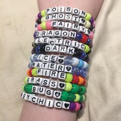 Kandi Words Ideas, Kandi Ideas Singles, Kandi Singles, Rave Bracelets, Kandi Beads