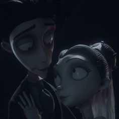 the corpse bride and her child are looking into each other's eyes