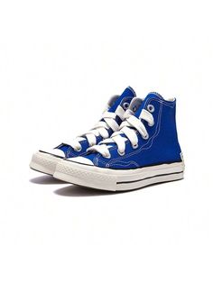 UNISEX CHUCK 70 HI BLUE/WHITE/BLACK BLUE/WHITE/BLACK M US Multicolor         Sports & Outdoor Shoes, size features are:Bust: ,Length: ,Sleeve Length: Blue Cotton Sneakers For Sports, Casual Athletic Shoes, Chuck 70, Casual Athletic, Blue White And Black, Outdoor Shoes, All Fashion, Black Blue, Outdoor Sports