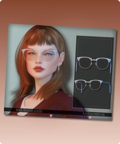 Sims 4 Accessory CC: Moira Browline Glasses   8211  Stylish Accessory