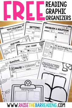 reading graphic organizers with text and pictures to help students learn how to use them in the classroom