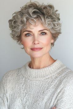 Curly Bob Hair, Afro Styles, Natural Haircuts, Short Curly Hairstyles For Women, Grey Hair Over 50, Grey Curly Hair, Short Curly Hairstyles, Curly Hair Photos, Curly Haircuts