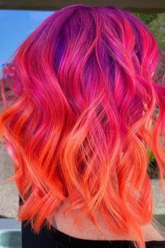 Funky Hair Colors, Bold Hair Color, Rainbow Hair Color