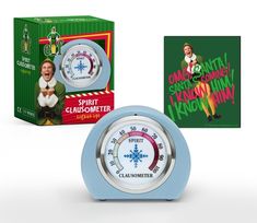 Spread Christmas cheer everywhere you go with this joyful spirit clausometer from the iconic movie Elf.Specifications: 3-inch functional spirit clausometer inspired by the one from ElfLights Up: Clausometer detects holiday cheer and lights up in magical Christmas fashionMagnet Included: Includes a magnet depicting Buddy the elfOfficially Licensed: Authentic collectible ELF and all related characters and elements (c) and (TM) New Line Productions, Inc. Christmas Tree Ugly Sweater, Elf Movie, Modern Christmas Decor, Buddy The Elf, Fun Size, E 40, Magical Christmas, Iconic Movies, Consumer Products