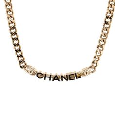 Reposhing This Beautiful Chanel Choker From @Rebag. I Absolutely Love This Necklace But Unfortunately Don’t Have Enough Opportunity To Wear It. Certified Authentic And Like New! Questions? Leave A Comment Below! Chanel Choker, Jewelry Chanel, Chanel Logo, Chanel Jewelry, Gold Enamel, Metal Necklaces, Gold Color, Choker, Choker Necklace