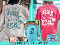 Tropical Png, Summer Sublimation, Beach Svg, Sand Surfing, Retro Beach, Svg Summer, Image Editing Software, Silhouette Studio Designer Edition, Beach Vibes