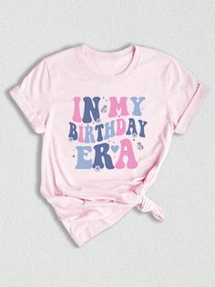 Looking for the perfect shirt to celebrate a special day? Look no further! This age celebration tee is designed with celebration vibes in mind and is the ultimate party time gift. Whether you're searching for a birthday girl shirt or an anniversary era tee, this shirt is guaranteed to bring happiness and joy to any celebration.  Celebrate your loved one's big day with a trendy and comfortable birthday era shirt. It's the perfect bday themed party shirt, featuring a unique design that captures th Party Animal Birthday Shirt, Birthday Festivities, Happy Birthday Gift, Over The Calf Socks, Women Crew Socks, Birthday Party Celebration, Birthday Girl Shirt, Birthday Party Shirt, Birthday Tee