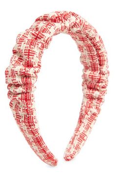 Tame your tresses with a ruched headband you'll wear on repeat. 1 3/8" width Polyester Spot clean Imported Lele Sadoughi, Central Saint Martins, Art Courses, University Of Texas, Rebecca Taylor, On Repeat, China Fashion, Hair Accessories For Women, Womens Hairstyles