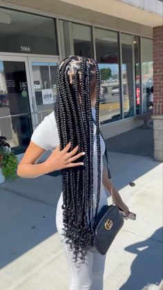 Hair Inspired, Braided Styles, Box Braids Hairstyles For Black Women, Cute Braided Hairstyles, Cute Box Braids Hairstyles, Quick Braided Hairstyles, Protective Hairstyles Braids, Girls Hairstyles Braids