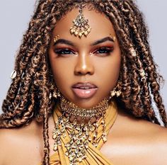 "♕ AFRODESIAC ETHNIC WOMEN OF CULTURE WORLDWIDE ♕ Hair Ideas For Black Women, Faux Locs Styles, Faux Locks, Casual Couture, Faux Locs Hairstyles, Goddess Hairstyles, Low Maintenance Hair, Hairstyles For Black Women, Locs Hairstyles