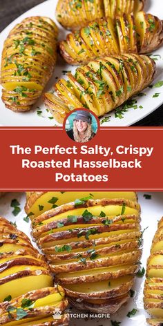 the perfect salty crispy roasted hasselback potatoes