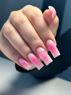 Square Blush Nails, Sharp Square Nails, Wow Nails, Hippie Nails, Short Square Acrylic Nails, Acrylic Nails Coffin Short, Pink Acrylic Nails