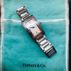 Stainless Steel Real Authentic Tiffany & Co. Beautiful And In Great Condition Minor Scuffs But Nothing Serious Battery Needs Replacement But They Will Do It At The Store For You. Classic Watch That Retailed At 2150.00 Jewelry Tiffany, At The Store, Tiffany Co Jewelry, Classic Watches, Tiffany & Co., Womens Jewelry Bracelets, Do It, Women Jewelry, Stainless Steel