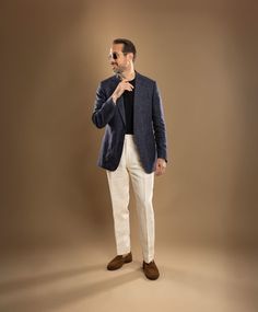 Spring/Summer men’s outfit, men’s Chinos and Trousers, Sharp Casual men’s outfit, Going Out men’s Date night outfit Blue Sports Coat Outfit Men, Blue Sport Coat Outfit, Sports Coat Outfit Men, Blue Blazer Outfit Men, Blue Blazer Outfit, Green Suit Men, Blue Sport Coat