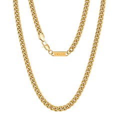 PRICES MAY VARY. 【Double-layer 18k real gold plated 】Premium 316L stainless steel men's nekclace is plated with 18K real gold and white gold twice . First class fine jewelry for you. 【No Color Fading】VEXXS gold chains adopt double electronic PVD Plating and delicately polishing for an everlasting shine. High-tech made necklace for men. 【Never Irritate Safe Material】All of the materials of the men's chain necklace are hypoallergenic, nickel free, lead free Eco-friendly and never Irritate. All the Miami Cuban Link Chain, Real Gold Jewelry, Gold Chains For Men, Mens Chain Necklace, Mens Jewelry Necklace, Cuban Link Chain, Mens Gold, Men's Necklace, Cuban Link