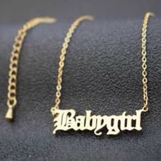 Babygirl Necklace, Written In Old English Font. This Is A Super Cute & Sexy Necklace. Makes An Awesome Gift. Brand New Quantity: One 100% High Quality Plating: Silver/Gold Stones: Lab Created Necklace Length: 20 Inches Lead And Nickel Free Fade And Tarnish Resistant Babygirl Necklace, English Fonts, Old English Font, Old English, Womens Jewelry Necklace, Silver Gold, Necklace Lengths, Gold Necklace, Best Gifts