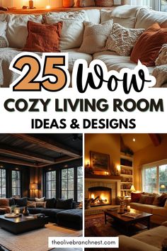 Discover cozy living rooms that are the perfect mix of warm and inviting! These ideas work beautifully for apartments or homes of any size. From comfy chairs to soothing lighting, each design inspires you to create a space that feels like a hug. Find your inspiration for layouts and décor that truly give your living room a welcoming touch.