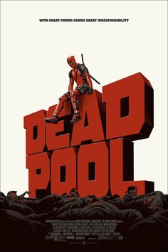 the poster for deadpool is displayed on an instagramtion page, and it appears to be fake