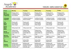 an image of the angels academy timetable