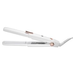 A flat iron with full styling capability in a portable size. Hair Type: Straight, Wavy, Curly, and CoilyHair Texture: Fine, Medium, and ThickWhat Else You Need to Know: From straightening to curling, the SinglePass Compact offers full styling capability in a portable size with the added convenience of a heat-resistant cap for quick storage and ease of travel. With T3 SinglePass® technology and custom blend ceramic plates, this iron ensures even, optimal heat to straighten hair in just one pass a Flat Irons Best, Easy Waves, Best Hair Straightener, Styling Iron, Hair Straighteners, Cap White, Frizz Free, Beauty Guru, Flat Iron