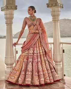 Indian Wedding Bridal Outfits, Tarun Tahiliani Bridal, Zardosi Work, Indian Outfits Lehenga, Bridal Lehenga Collection, Designer Bridal Lehenga