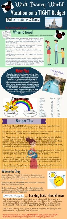 the disney world vacation info sheet