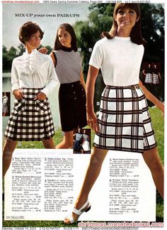 1969 Sears Spring Summer Catalog, Page 280 - Catalogs & Wishbooks 60s Outfits Summer, 1960s Outfits For Women, 1960s Summer Fashion, 60s Summer Fashion, Moda 60s, Coco Costume, 60s Outfit, Late 60s Fashion, 60s Summer