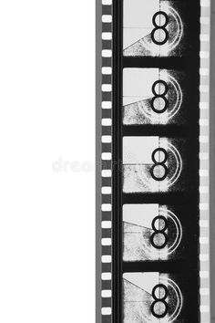 an old film strip with black and white films on it royalty images - stock image