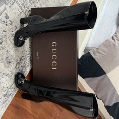 Brand New Gucci Boots! Runs Half Size Small. My Shoe Size Is Eu 37.5 And These Fit Me Perfectly. Gucci Designer Heeled Boots With Round Toe, Gucci Boots With Reinforced Heel For Formal Occasions, Designer Patent Leather Heeled Boots With Reinforced Heel, Gucci Formal Boots With Reinforced Heel, Gucci Leather Heeled Boots For Formal Occasions, Gucci Designer Heeled Boots For Formal Occasions, Designer Gucci Heeled Boots For Formal Occasions, Gucci Black Boots With Reinforced Heel, Gucci Leather Heeled Boots With Round Toe