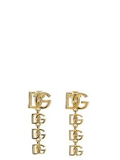 Find DOLCE & GABBANA Logo Earrings on Editorialist. Gold metal earrings with pendant logo.ITEM CANNOT BE RETURNED Dolce Gabbana Jewelry, Dolce And Gabbana Earrings, Versace Shop, Stefano Gabbana, Prada Leather, Latest Jewellery, Single Earring, Metal Earrings, Shop Logo