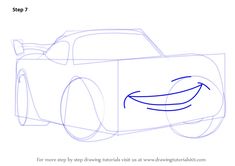 how to draw an animated car from the movie cars step by step drawing instructions for kids