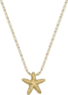 Gold Shell Necklace With Starfish Charm, Gold Starfish Shell Necklace With Starfish Charm, Gold Starfish Necklaces For Vacation, Beach Star Charm Necklace, Starfish Shell Necklace As A Gift, Beach Starfish Charm Necklace, Gold Starfish Jewelry For Vacation, Gold Shell Necklace With Starfish Charm For Vacation, Starfish Charm Shell Necklace Gift