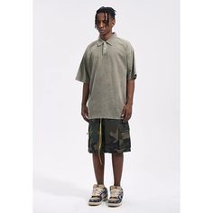 Get ready to blend in with the UncleDonJM Camouflage Casual Drawstring Cargo Shorts. These versatile shorts feature a drawstring waist for a comfortable fit and multiple cargo pockets for all your essentials. Perfect for a casual day out or for blending in with your surroundings. Relaxed Fit Khaki Cargo Shorts For Streetwear, Khaki Short Cargo Pants For Streetwear, Short Khaki Cargo Pants For Streetwear, Khaki Cargo Shorts With Built-in Shorts For Streetwear, Casual Green Cargo Shorts For Streetwear, Khaki Military Shorts For Streetwear, Khaki Military Streetwear Shorts, Khaki Military Style Streetwear Shorts, Military Style Khaki Shorts For Streetwear