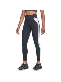 Up for a workout or down to chill, these Nike One leggings are ready for whatever you are. Theirfortable design is squat-proof and wicks sweat to help keep you dry. 
Mid rise 
Squat-proof fabric forverage 
Stretchy fabric with Dri-FIT technology helps move sweat from your skin for quicker evaporan to help you stay dry andfortable. 
Hidden waistband pockets; back pocket large enough to hold a phone 
Stripe down side of legs 
Logo detail at hip and back of waist 
Polyester, spandex 
Machine wash Squat Proof, Outdoor Woman, Outdoor Apparel, Black Leggings, Stretchy Fabric, Sports Equipment, Back Pocket, Dri Fit, Polyester Spandex