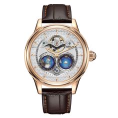 H63b0912b32134931b0964ffa9f31815fT.jpg Mechanical Watch Men, Tourbillon Watch, Box Package, Automatic Watches For Men, Rose Gold Case, Glass Case, Watch Movement, White Dial, Mechanical Watch