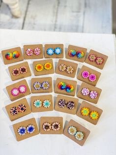 Our Huichol beaded stud earrings are one of a kind, perfect for your outfit of the day! Handcrafted by Mexican Artisans. Mexico Jewelry Handmade, Handmade Colorful Flower Earrings For Gift, Colorful Handmade Flower Earrings For Gift, Colorful Handmade Flower Earrings Gift, Adjustable Multicolor Flower Earrings For Festivals, Multicolor Flower-shaped Artsy Earrings, Artsy Multicolor Flower Earrings, Beaded Studs, Beaded Stud Earrings