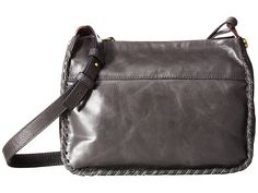 Hobo Banjo (Graphite) Handbags. Add a shining detail to your ensemble with the fine Hobo Banjo crossbody handbag. Made of leather with woven detail. Zipper closure. Adjustable crossbody strap. Exterior back slip pocket. Flat bottom. Lining made of polyester. Interior zip and slip pockets. Imported. Measurements: Bottom Width: 10 in Depth: 3 in Height: 7 1 2 in Strap Length: 48 in Strap Drop: 24 in Weight: 11 oz Please note  th #Hobo #BagsandLuggage #Handbag #GeneralHandbag #Gray Kavu Rope Bag, Soft Leather Tote, Waterproof Tote, Vera Bradley Tote, Rope Bag, Zip Wallet, Hobo Handbags, Banjo, Nylon Bag