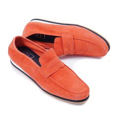 Orange Slip-on Loafers For Formal Occasions, Sport Coats, Coral Red, Suede Loafers, Top Shelf, Sport Coat, Summer Shoes, Loafers Men, Dress Shoes Men