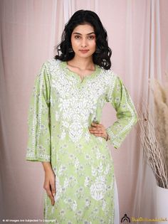 ▪ Fabric: Cotton ▪ Sleeves: 3/4 Sleeves ▪ Style: Straight Kurti ▪ Kurti Length: 46 Inches ▪ Occasions: Party Wear, Office Wear, Festive Wear ▪ Garment Care: Hand Wash Only ▪ Package Contains: 1x Kurti Short Kurtis, Chikankari Kurta, Straight Kurti, Lucknowi Chikankari, White Kurta, Shirt Tunic Top, Indian Bollywood, Tunic Shirt, Designer Wear