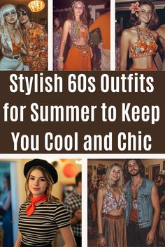 Stay cool and chic this summer with these stylish 60s outfits! Perfect for sunny days and warm nights, these looks combine retro charm with modern comfort. From breezy dresses to casual separates, you'll find the perfect pieces to beat the heat in style. Get ready to embrace the summer vibes with these fabulous 60s fashion ideas! 60s Summer Fashion, Black Slim Pants, Mod Mini Dress, French New Wave, Shiny Dresses, Stylish Haircuts