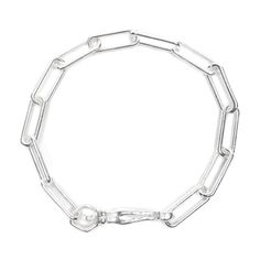 Charlotte Bracelet – Olivve Sterling Silver Bracelet With Box Chain, Silver Sterling Bracelet With Rectangular Links, Silver Sterling Bracelets With Rectangular Links, Silver Bracelets With Rectangular Chain Links, Classic Sterling Silver Chain Bracelet With Solid Links, Sterling Silver Box Chain Bracelet With Oval Links, Classic Silver Cable Chain Bracelet, Formal Sterling Silver Bracelet With Solid Link, Formal Sterling Silver Bracelet With Rectangular Links