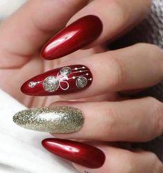 Red And Silver Nails, Elegant Touch Nails, Bright Nail Art, Purple Glitter Nails, Wedding Nail Art Design, Gel Nail Art Designs, Ombre Nail Designs