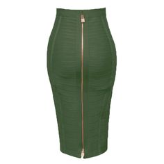 Color: H888-Army Green, Size: M Summer Pencil Skirts, Bodycon Pencil Skirt, Bandage Skirt, Zipper Skirt, Bodycon Skirt, Womens Pencil Skirts, Lingerie Dress, Pencil Skirts, Beautiful Skirts