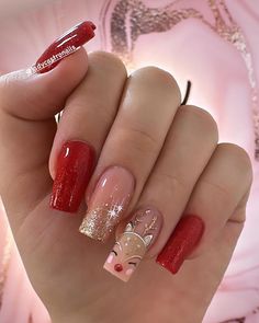 Christmas Nails 2024 Trends, Grunge Nails, Dip Powder Nails, Elegant Nails, Powder Nails, Mani Pedi, Christmas Nails, Fake Nails, Toe Nails