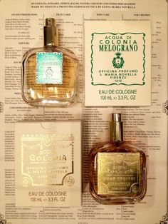 Santa Maria Novella perfume, made in Firenze (Florence) Italy Perfume Genius, Perfume Display, Fall Fragrance, Perfume And Cologne, Soap Packaging, Vintage Perfume